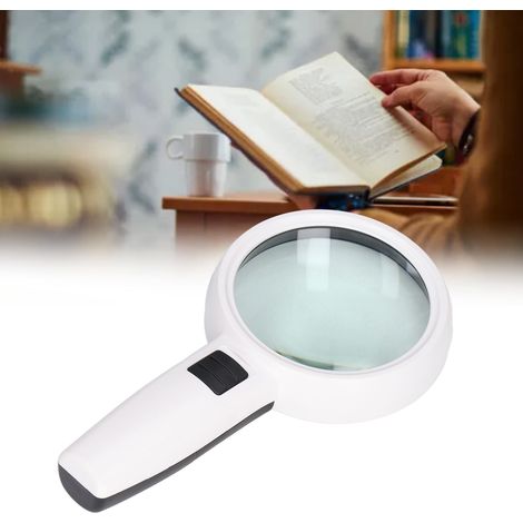 Loupe éclairée 30X HD avec interrupteur antidérapant et lentille haute définition