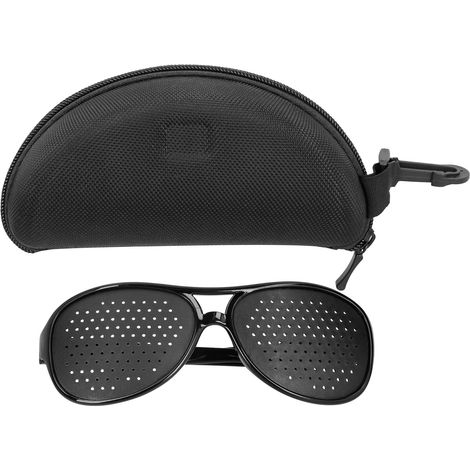 Lunettes de relaxation visuelle anti-myopie pour enfants et adultes - Style PC avec trous d'aiguille (1/5)