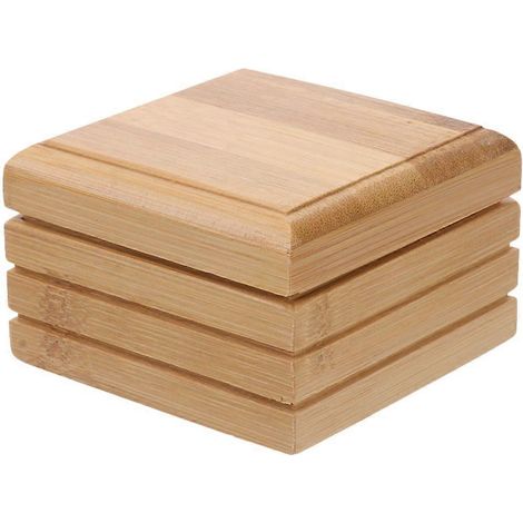 Porte-savon en bambou avec couvercle, étui à savon en bambou, plateau à savon de douche en bambou (1/4)