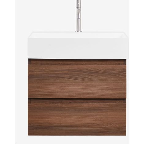 Set di mobili da bagno in legno e impiallacciatura di frassino con lavabo integrato Ona SKLUM            