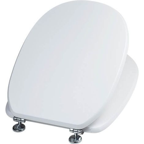Copriwater per disabili Laccato in Mdf Antibatterico 37.3 x 6 x 46 cm Bianco (1/3)