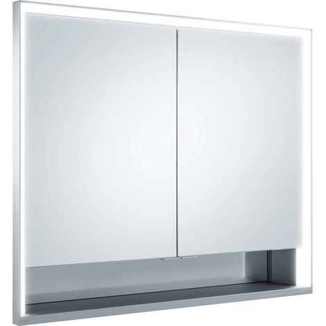 KEUCO Royal Lumos Spiegelschrank Wandeinbau 2-türig, kurze Tür,