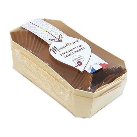 Moule à cake - Mirontaine - 21 cm - Bois - Beige - Non compatible lave-vaisselle