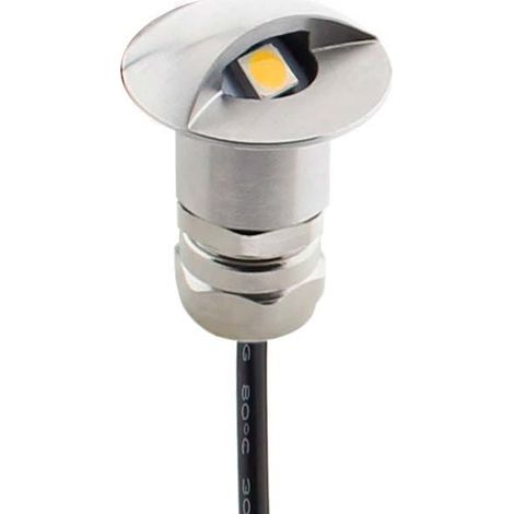 Foco POD LED 1W, IP67 Acero inox, Blanco cálido