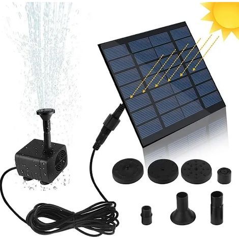 Pompe solaire pour bassin, pompe pour fontaine, pompe solaire pour fontaine de jardin, fontaine décorative (1/5)