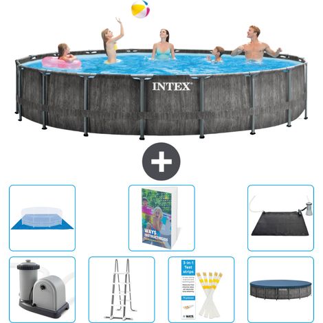 Intex Piscine Prism Frame Ronde - 549x122 cm - 8-pièces  S562