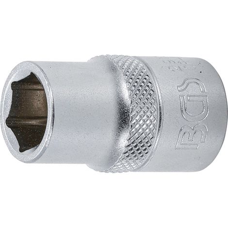 BGS Steckschlüssel-Einsatz Sechskant Antrieb Innenvierkant 12,5 mm (1/2") SW 13 mm - 2913 (1/2)