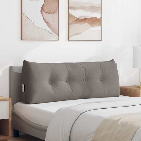 Rücken Kissen Taupe 120 x 24 x 50 cm Stoff