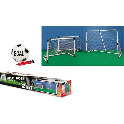 Set de football 2-en-1 - MONDO - Kit 2 mini cages foot modulables + BioBall Mini Ball (1/2)