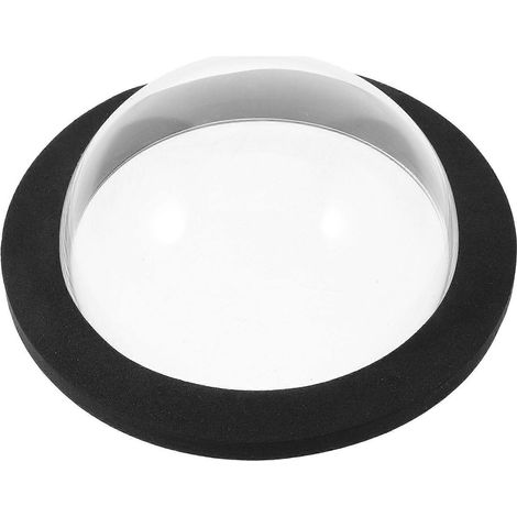 Couvercle flottant en acrylique noir pour bassin à poissons, adapté aux jardins, lot de 2, matériau durable. (1/5)