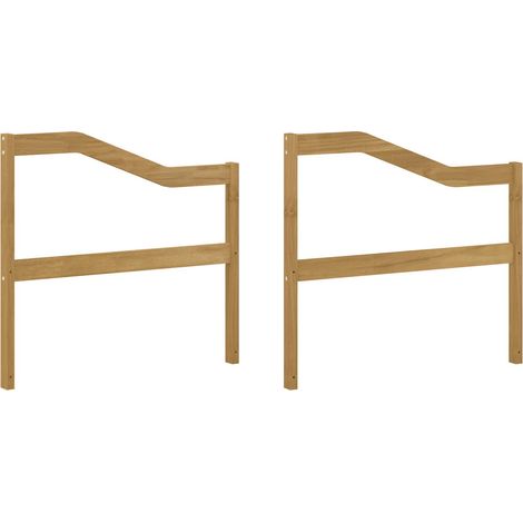 Módulo de Descansabrazos 2 pcs Blanco 79 x 4 x 73 cm vidaXL (1/5)