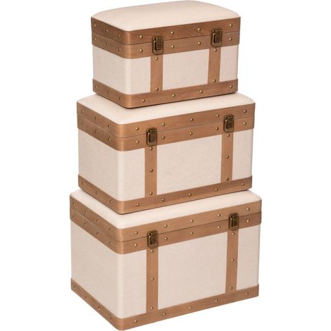 Set aus 3 Koffern Norah - Leinen (1/5)