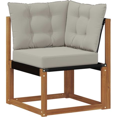 Maison Exclusive - Outdoor Ecksofa Massivholz Akazie und Textilen