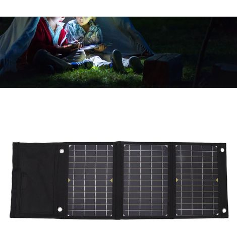 Faltbarer Solarbeutel mit 24 W monokristalliner Solarzelle, tragbares und einfach zu bedienendes Solarladepanel für Notfälle in der freien Natur. (1/5)