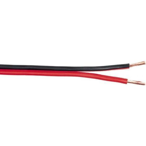 Micro teca 100mt cable de audio rojo/negro 2x1.0mm cca prx0210000