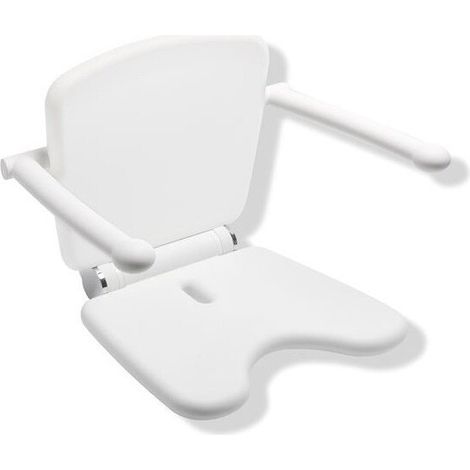 Sedile ribaltabile Premium 802 LifeSystem White Edition. Armlehne bianco