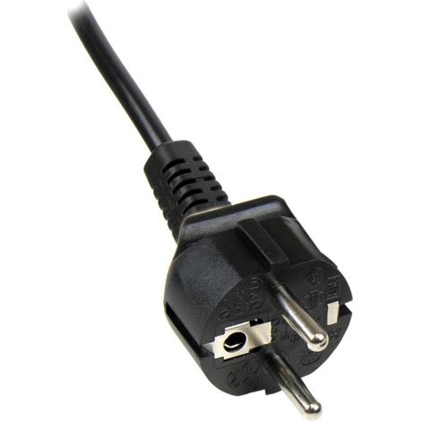 StarTech.com Cable de 1m de Alimentation pour ordinateur portable, prise EU à C5, 2.5A 250V, 18AWG, Cable de Chargeur de remplacement, Cable Feuille de Trefoil Mickey Mouse, Cable pour l'Europe, UL (1/5)