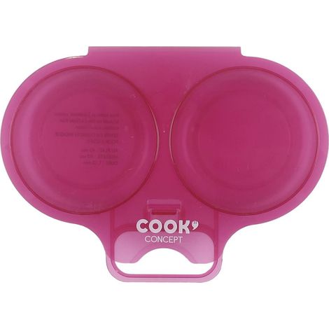 Cuociuova per microonde in silicone rosa (1/5)