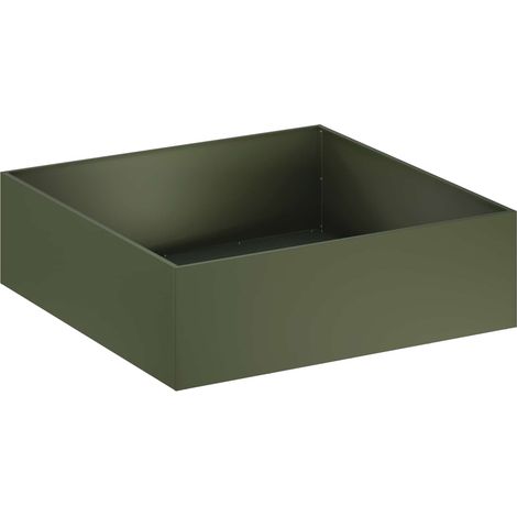 Maison Exclusive - Garten-Pflanzgefäß Olivgrün 80 x 80 x 30 cm Ka (1/5)