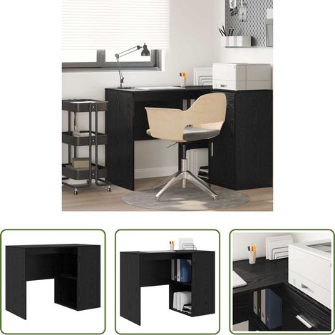 Bureau chêne noir - Bureau Chêne noir 102 x 50 x 75 cm Bois d'ingénierie (1/5)