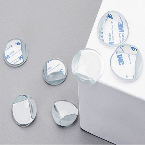 QAZQA Protege Coin 20 Pièces Protection Coin Table Enfant Coins De Table Bébé Transparent De Meubles Adhésives (1/2)
