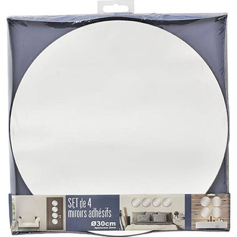 Set di 4 specchi rotondi 30cm diametro 2mm - liscio - Tendance (1/2)