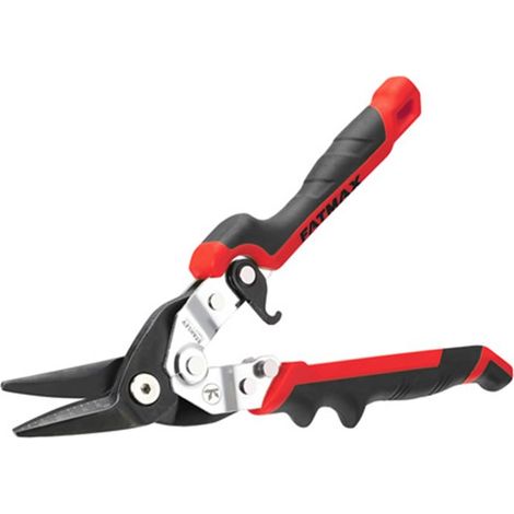 STANLEY FATMAX FMHT73755-0, tijera cortachapas 250 mm, corte izquierdo, empuñadura ergonómica certificada, marcas para cortes precisos, cierre/apertura rápida, capacidad de corte 1,2 mm en acero lamin