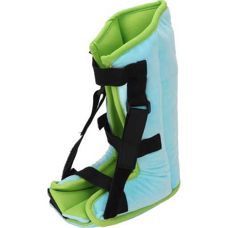 Protège-talon anti-escarres homme femme souple respirant ergonomique attelle pied tombant soutien vert (1/5)