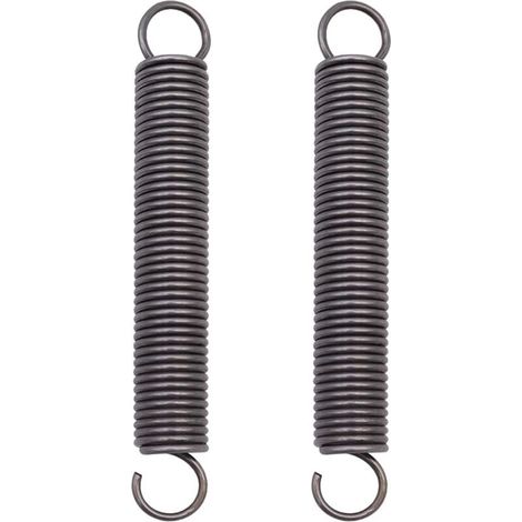 Ulisem2 Molla di estensione in acciaio, molla di compressione estesa, molle a doppio gancio – 2 x 18 x 150 mm (1/4)