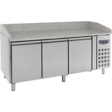 Table de préparation pizza 3 portes inox 580L - Réfrigérée - Combisteel