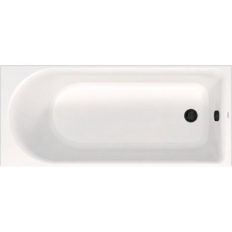 Bañera recta 170 X 70 DURAVIT D-Neo + desagüe negro mate