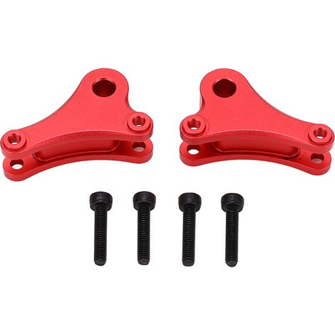1 paire de bras oscillants avant en alliage d'aluminium rouge pièces de remplacement améliorées pour Traxxas E Revo VXL 1/16 RC (1/5)