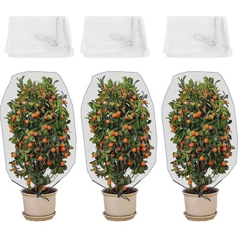 Set di 3 reti anti-insetti per giardino – Rete barriera per alberi, piante e fiori. (1/5)