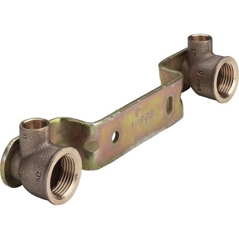 Viega Gemini Montageeinheit 101091 15 mm x Rp 1/2 x 150 mm, Rotguss (1/5)