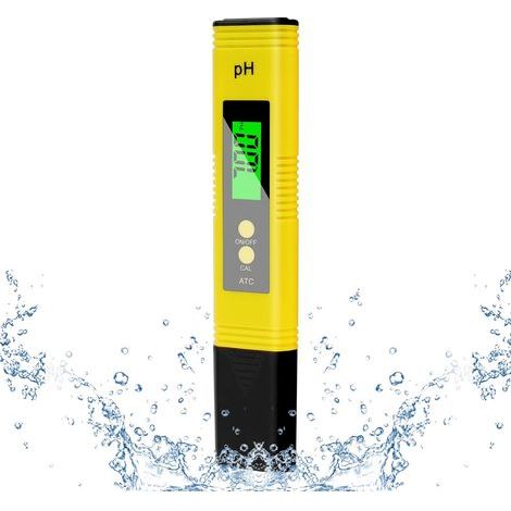 Medidor de pH 4 en 1, comprobador de pH, medidor de pH con pantalla LCD, alta precisión de resolución 0.01, medidor de pH para piscinas (1/4)