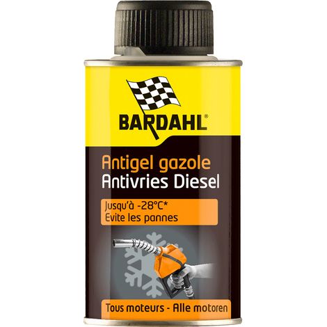 Bardahl – Antigel gazole - Protection jusqu'à -28°C - Pour diesel routier et non routier - 125 ml