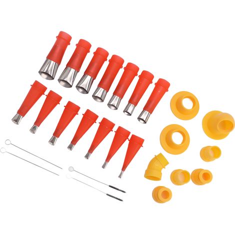 Kit d'outils universel à buse intégrée, applicateur de buse en acier inoxydable avec base pour carrelage, fenêtres, vitres et murs extérieurs.