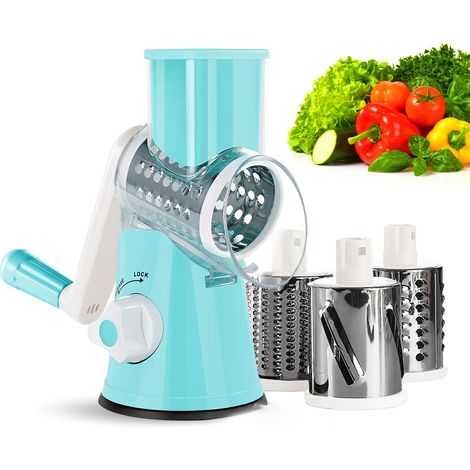 Coupe Legumes Trancheuse Manuel Multifonctionnel 3 Lames Mandoline Rape Carottes Manuel Rapées Rapeuse Decoupe Pour Trancher Couper Râper Rape Legume Rapeuse Legume Manuelle (1/5)