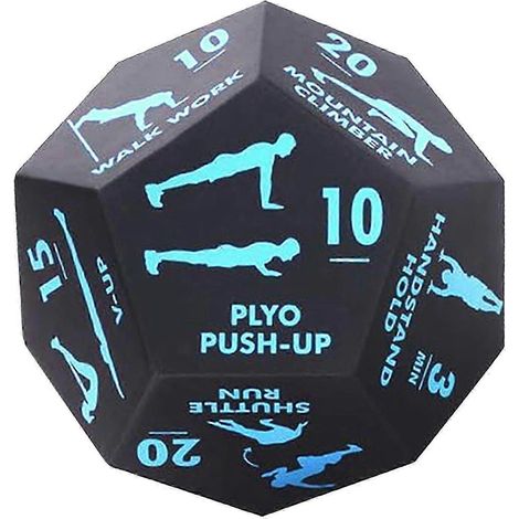 Dés d'exercice pour événements sportifs – Dés d'exercice pour salle de sport à domicile – Accessoires pour le sport, la maison, Bleu 2025 (1/5)