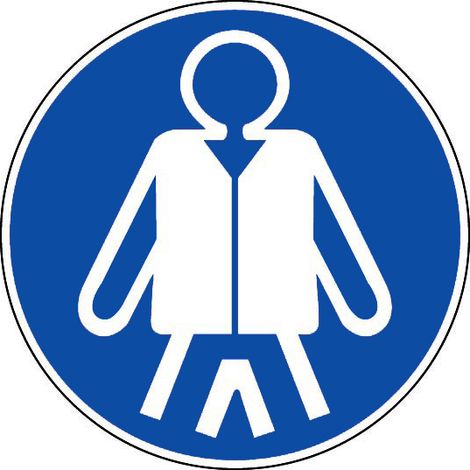 Panneau Obligation de porter un gilet de sauvetage - Rigide Ø 80mm - 4021355