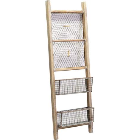 Portamemo legno con portatutto 2 cassetti rettangolare cm 30