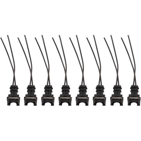 Connettore per iniettore di carburante, 8 pezzi, clip per cablaggio connettori iniettore di carburante, taglio giunzione stile EV1 8 per Bosch EV1 (1/5)