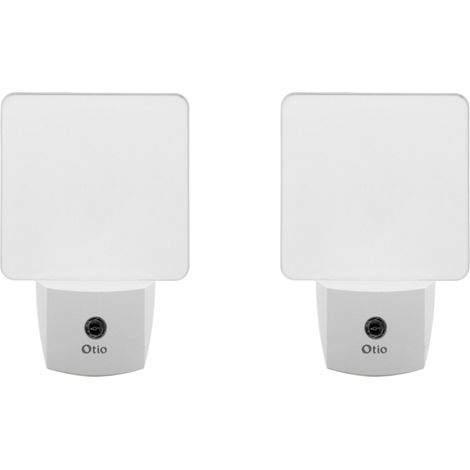 Lot de 2 veilleuses crépusculaires automatiques - blanc - Otio (1/5)