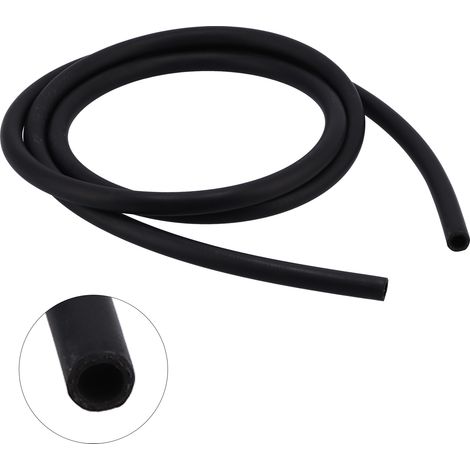 Tuyau d'essence haute pression en caoutchouc NBR avec treillis d'acier, noir, 1 pouce x 3 mètres, flexible pour pompe à carburant et transfert de gasoil (1/5)