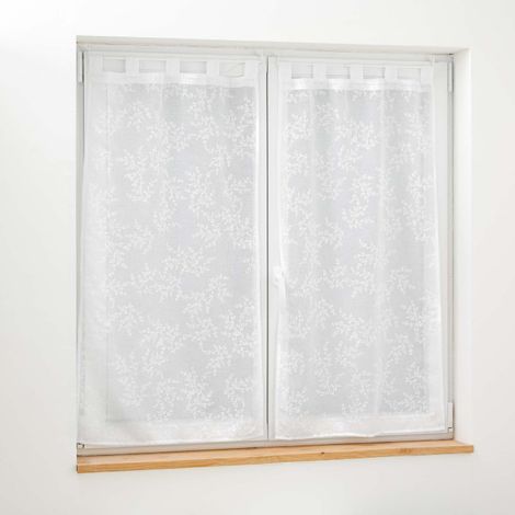 Paire de Voilages "Karla" 60x120cm Blanc (1/3)
