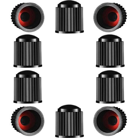 Bouchons de valve de pneu, couvercles anti-poussière de poignée de pneu de voiture en plastique pour SUV, moto, camion, vélo 100 pièces (1/5)