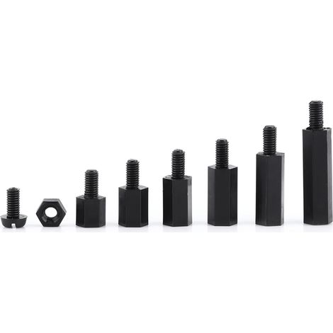 Kit d'assortiment de 250 vis et écrous d'entretoise à six pans creux en nylon M3 (entretoise mâle M3 A) (1/5)