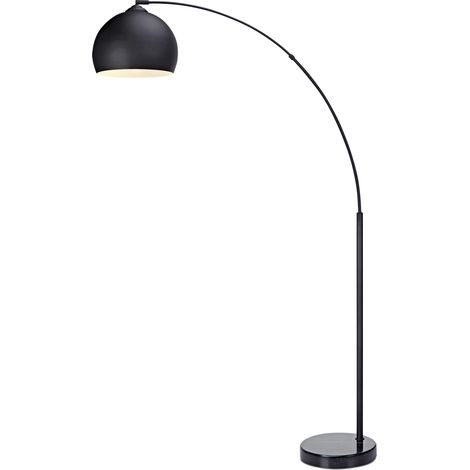 Lámpara LED de Pie Estándar Curvada y Cromada Arquer Teamson Home VN-L00013-EU