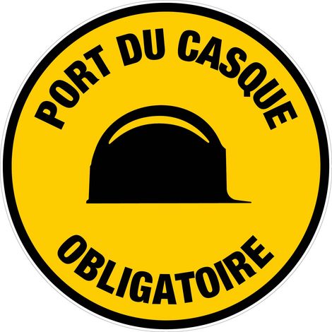 Panneau rond obligatoire NOVAP 300 mm Métal Port du casque 4060613