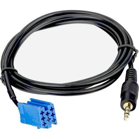 A116 - AUX Line IN autoradio-adapter compatibel met 3,5 mm jack stekker op CD wisselaaraansluiting (1/2)